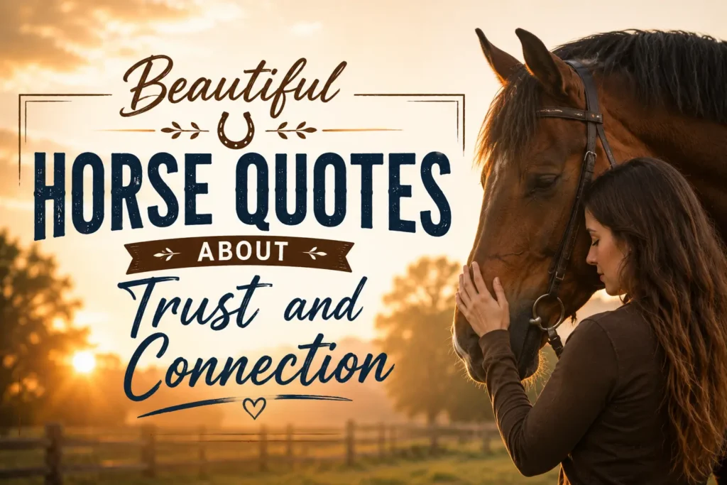 Beautiful Horse Quotes About Trust and Connection
