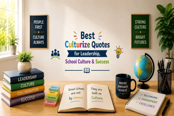 Best Culturize Quotes for Leadership, School Culture & Success