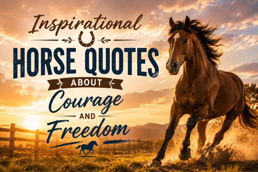 Inspirational Horse Quotes About Courage and Freedom