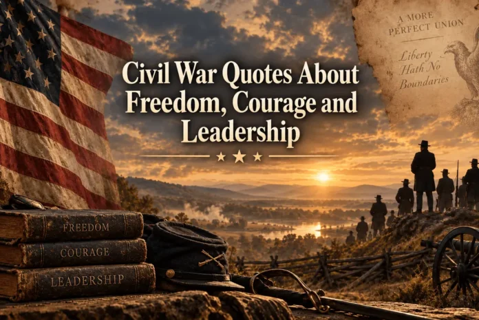 Civil War Quotes About Freedom, Courage and Leadership