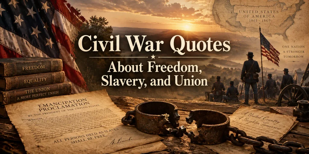 Civil War Quotes About Freedom, Slavery, and Union